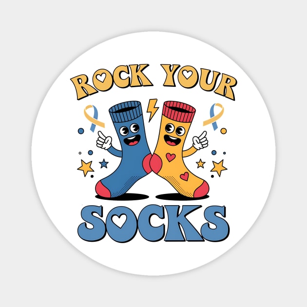 Rock Your Socks – World Down Syndrome Awareness Day Magnet by ArtistTee ⭐⭐⭐⭐⭐